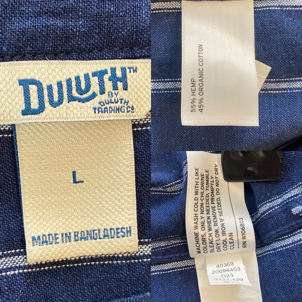 Duluth Trading Co Artisan Hemp Blouse - Large - Picture 12 of 14